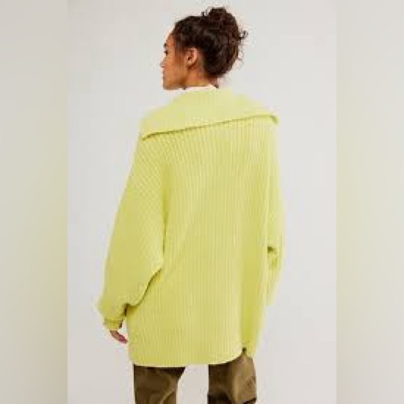 Free People Yellow Knit Cardigan - Picture 3 of 12
